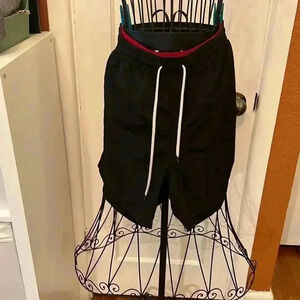 Vintage Polo Ralph Lauren Shorts Black and Red Bathing Trunks-Sz XL